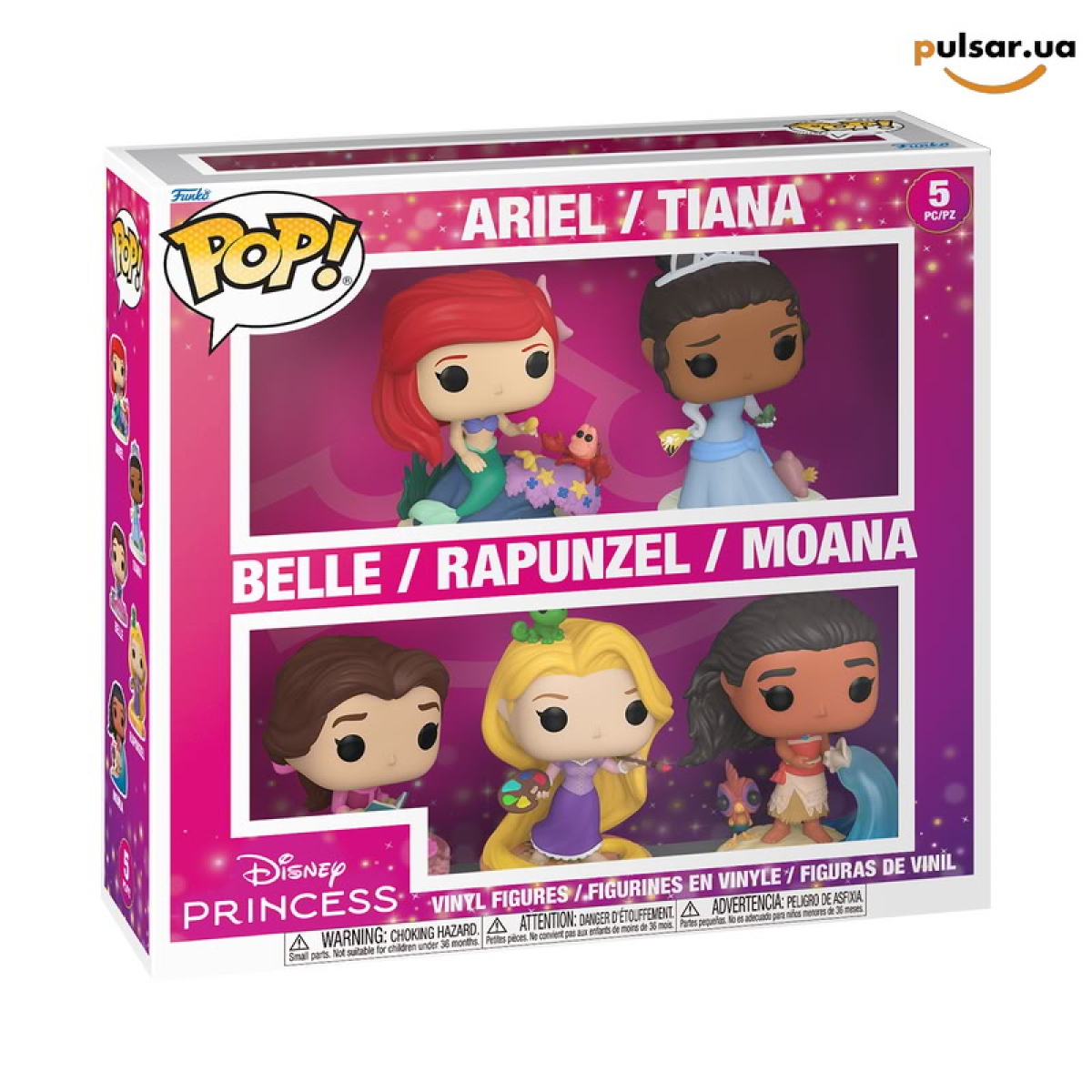 Виниловая фигурка &laquo;Funko POP! &bull;  &bull;  &bull; Disney  ◉ Disney Princess 5-Pack №--&raquo;
