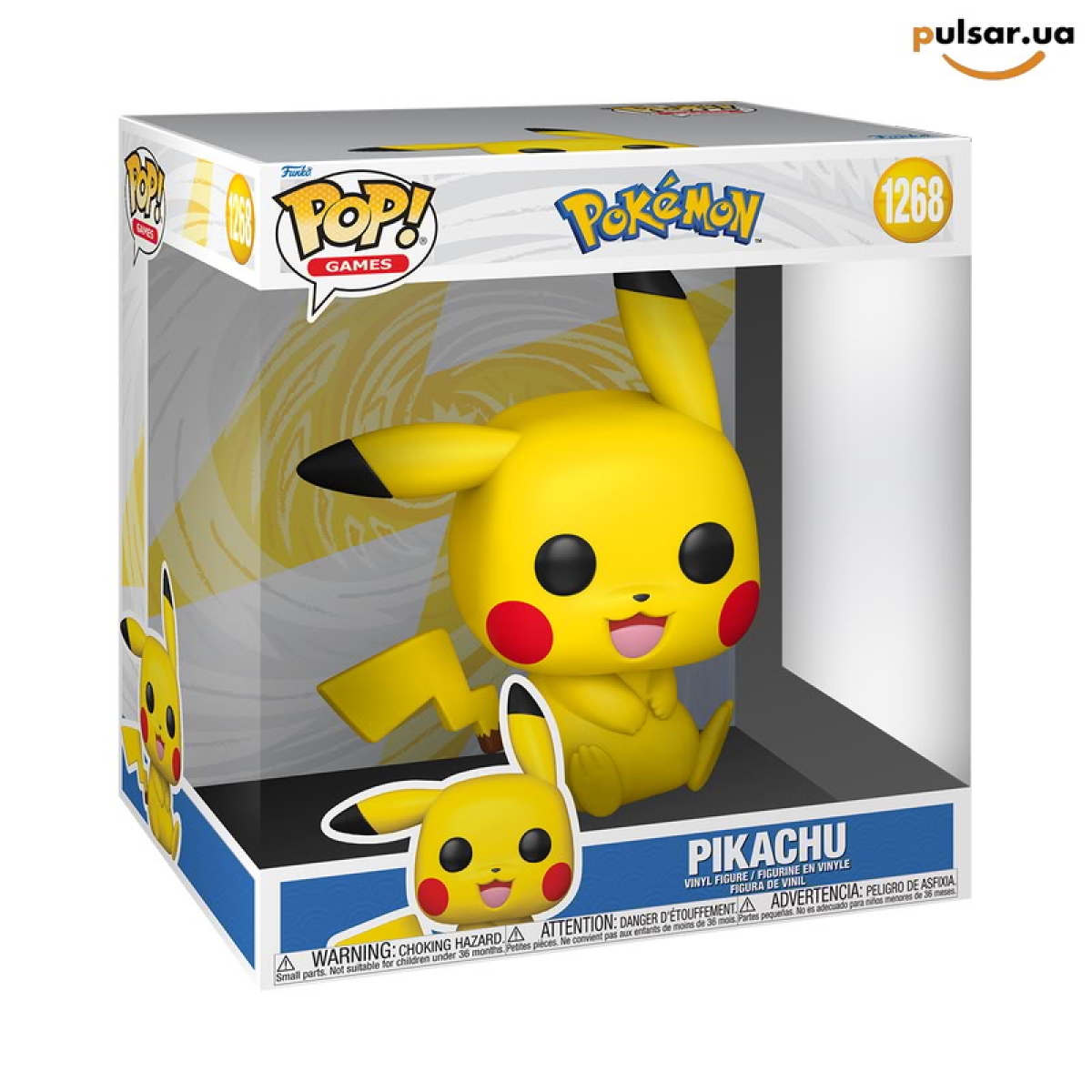 Виниловая фигурка Фанко поп &laquo;Funko POP! &bull; Jumbo &bull; Pok&eacute;mon ◉  Pikachu № 1268&raquo;