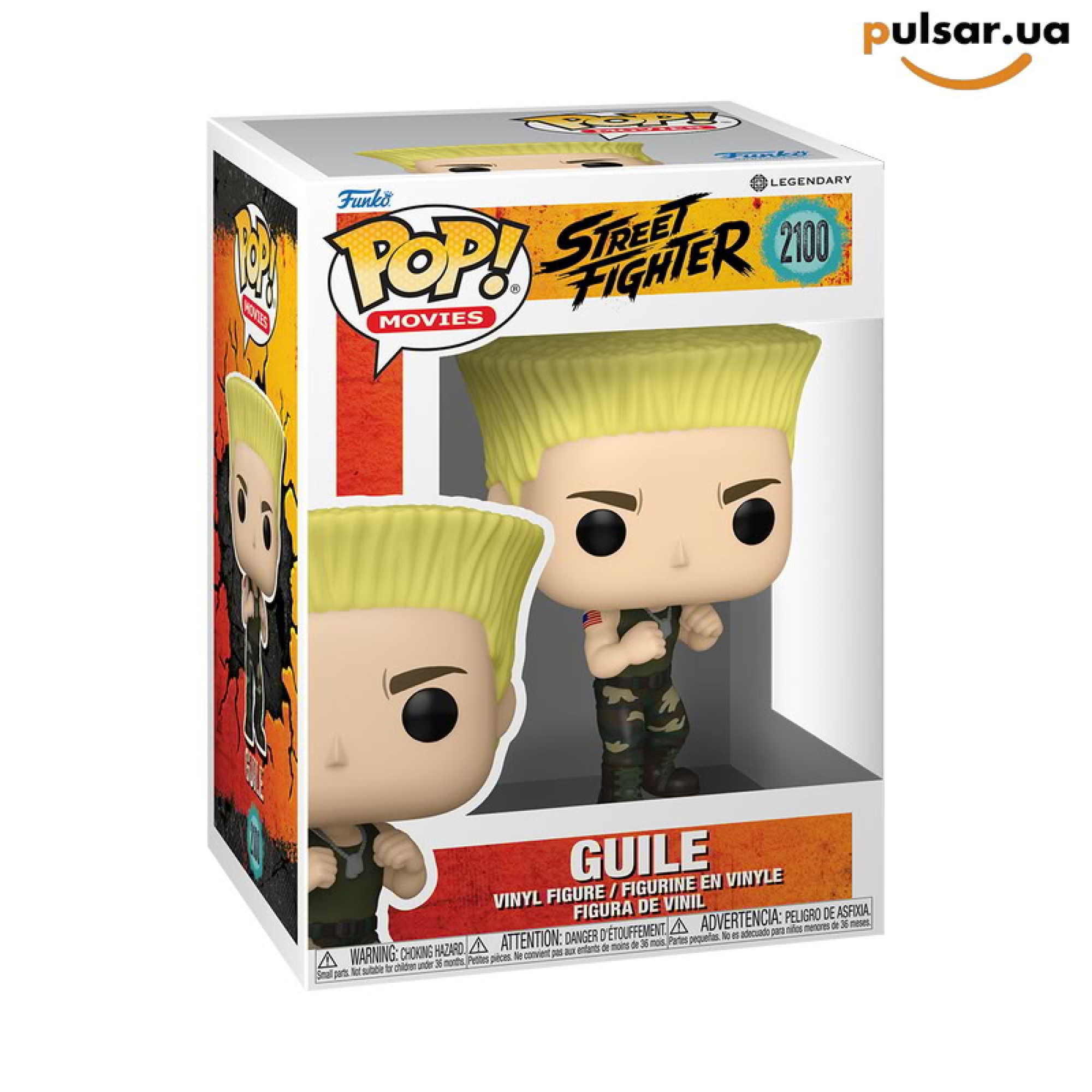Виниловая фигурка &laquo;Funko POP! &bull;  &bull; Street Fighter ◉ Guile (2026) №2100&raquo;