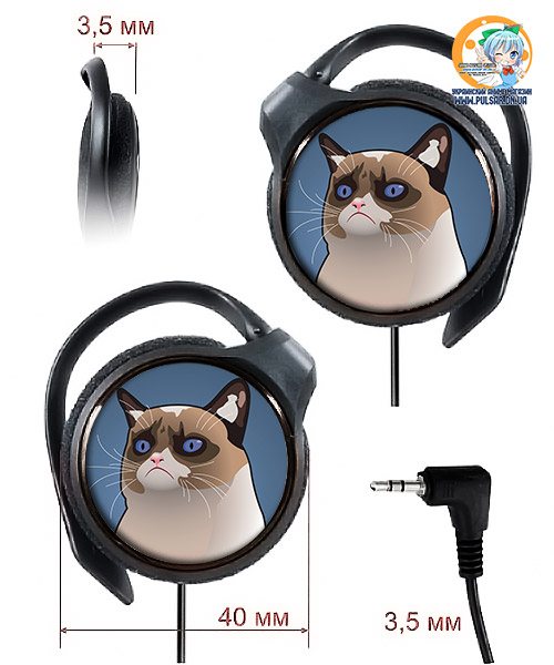 Наушники Grumpy Cat модель Tartar (Panasonic)