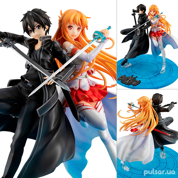 Оригинальная аниме фигурка «Lucrea Sword Art Online Kirito & Asuna