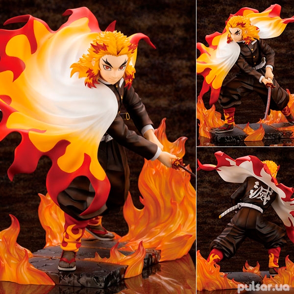 Originalna Anime Figurka Artfx J Demon Slayer Kimetsu No Yaiba Kyojuro Rengoku 1 8 Complete Figure