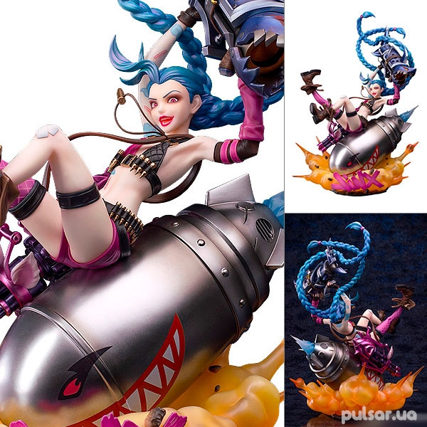 Оригинальная аниме фигурка «League of Legends Jinx 1/7 Complete
