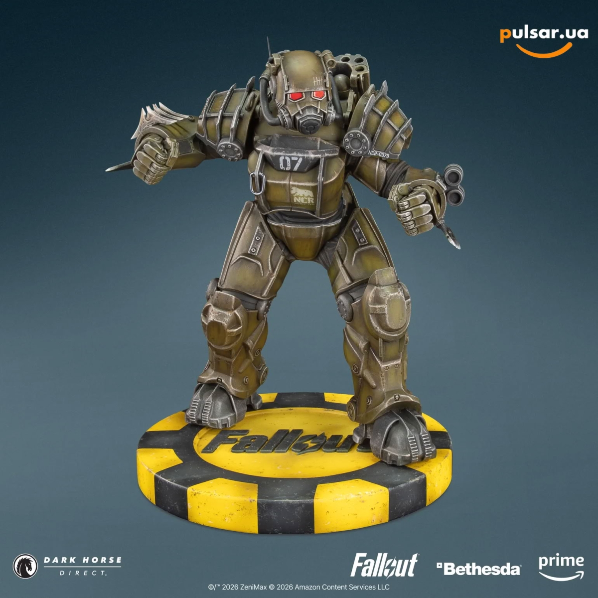 Оригинальная аниме фигурка &laquo;Fallout (Amazon): NCR Power Armor PVC Figure&raquo;