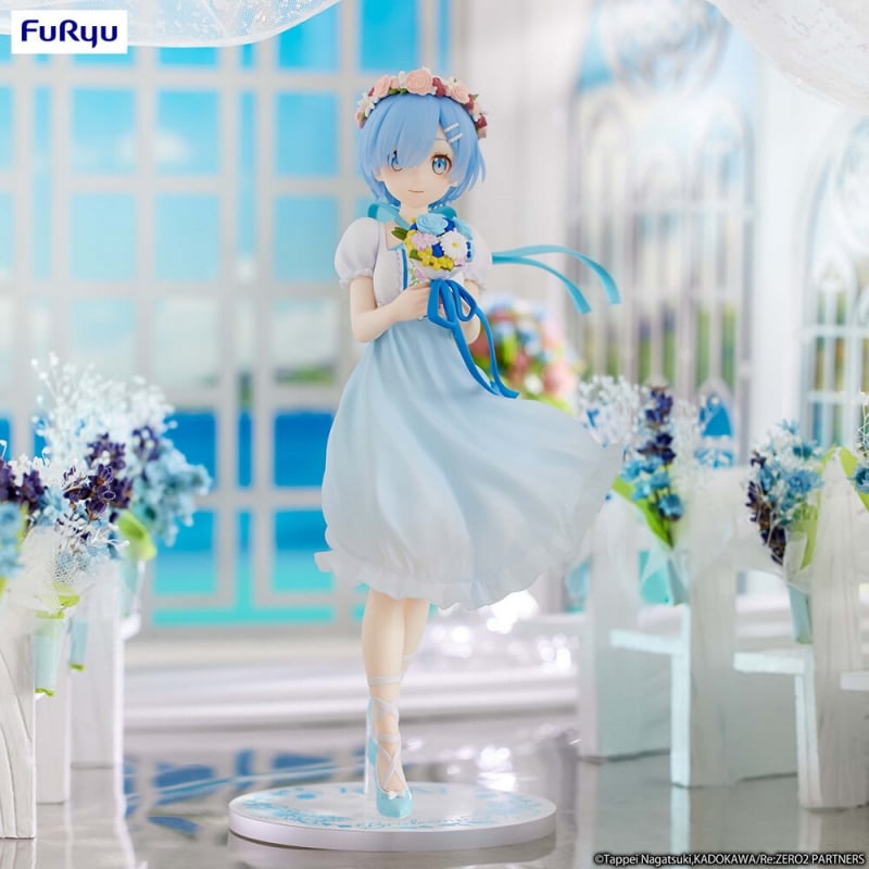 Оригинальная аниме фигурка &laquo;Re:Zero -Starting Life in Another World- Trio-Try-iT Figure Rem: Bridesmaid Ver.&raquo;