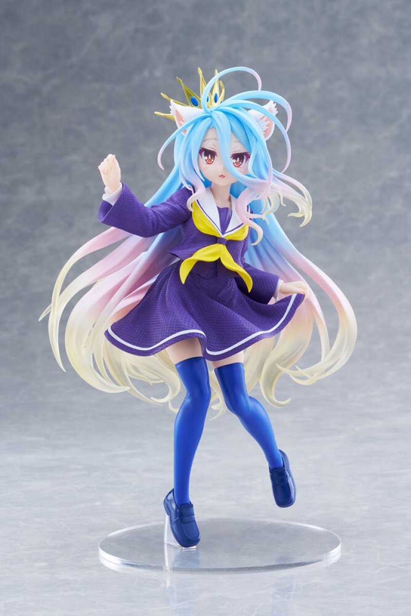 Оригинальная аниме фигурка &laquo;No Game No Life Coreful Figure Shiro Cat Ear School Uniform Ver.&raquo;