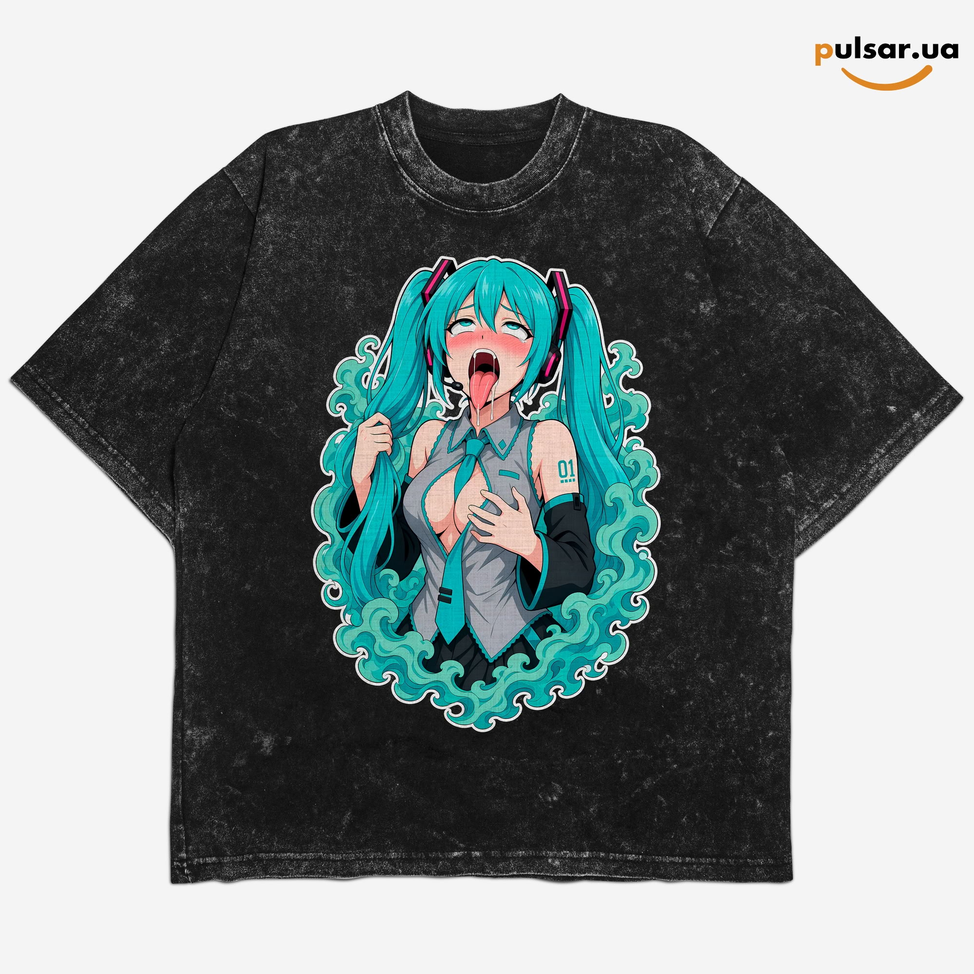 Футболка &laquo;Ahegao Collection ☀ Vocaloid ➤ Miku Hatsune&raquo; v1