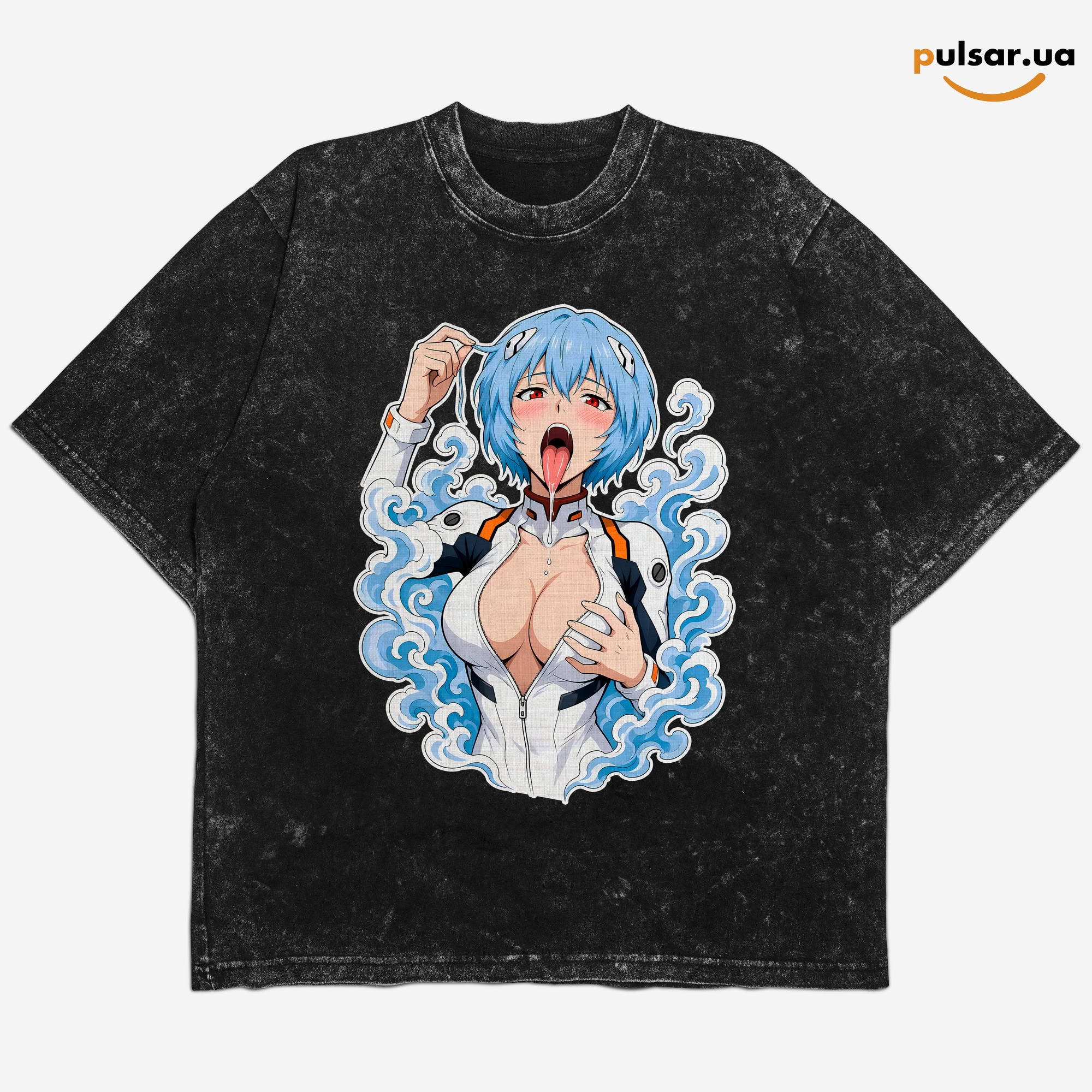 Футболка &laquo;Ahegao Collection ☀ Neon genesis evangelion ➤ Rei Ayanami&raquo;