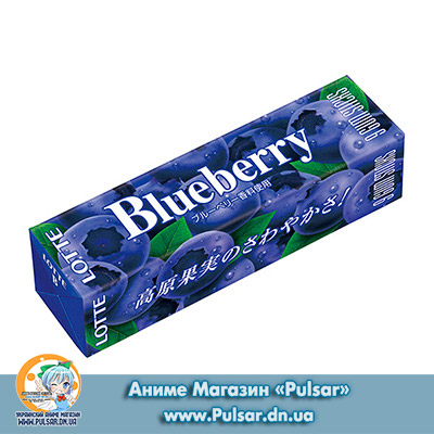 Жуйка Lotte blueberry gum 9 пластинок