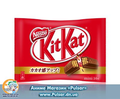 Шоколадний батончик "Kitkat" Red bags Nestle Kit Kat Kitkat ( Стандарт. Вафля і молочний шоколад) (Японія)