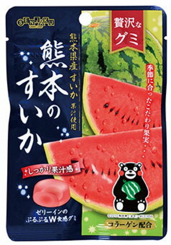 Конфеты со вкусом арбуза Gummy Association Senjaku Amehonpo