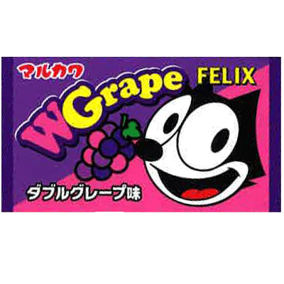 Японские жвачки [Marukawa] Felix double grape gum 