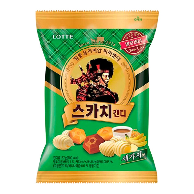 &laquo;Карамель леденцовая Scotch Candy Trio Lotte, 157 г&raquo;
