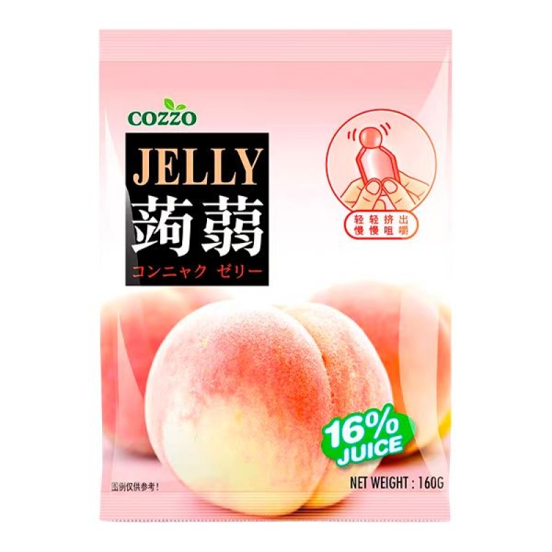 Желе &laquo;Желе порционное из коньяка со вкусом персика Cozzo 160г&raquo;