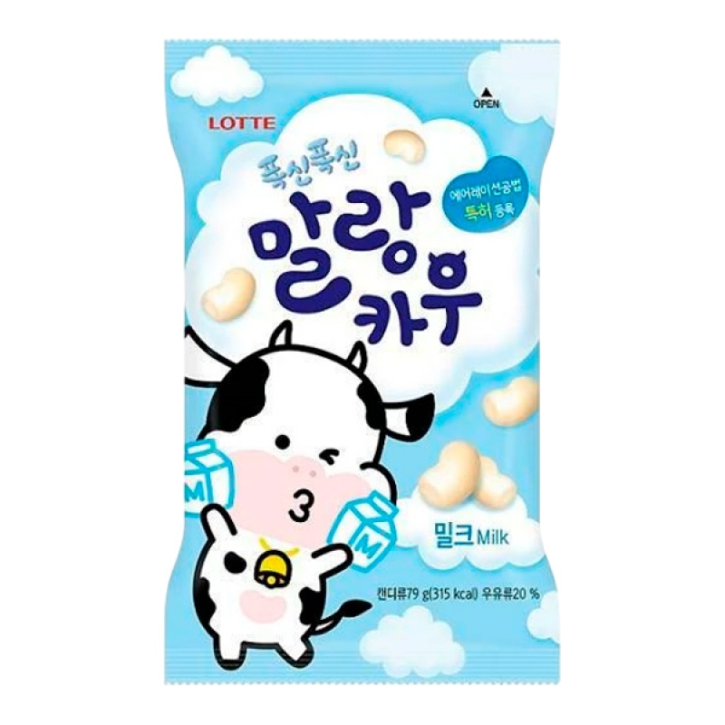 &laquo;Жевательные молочные конфеты Malang Cow Lotte, 79 г&raquo;