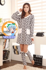 піжама з флісу модель Cute Leopard