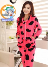Пижама из флиса модель Cute Pink Cow Sport