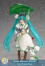 Оригинальная аниме фигурка figma Snow Miku 2015 Snow Bell Ver (GSC online shop exclusive)