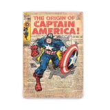 Деревянный постер "Captain America #2 comic"