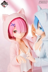 Оригинальная аниме фигурка &laquo;Ichiban Kuji Re:Zero kara Hajimeru Isekai Seikatsu - Itsu demo Anata to Isshodayo: Rem & Ram! Nyanko mode Ver.&raquo;