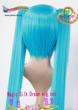 Косплей Парик Vocaloid/Miku Blue long (Голубой) 120 см