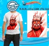 Футболка по аниме сериалу "Shingeki no Kyojin" ("Вторжение Гигантов") модель Titan Power