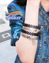 Браслет в стилі K-POP модель Silver ZIP