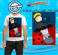 Футболка в стилі аніме "Naruto vs Sasuke"