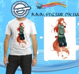 Футболка по аніме серіалу" Spice and Wolf " ("вовчиця і прянощі") модель Horo Enjoy