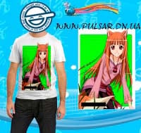 Футболка в стиле аниме "spice and wolf"