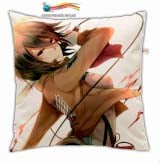 Подушка в Аниме стиле 45 см  Shingeki no Kyojin  модель "Mikasa Ackerman"