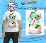 Футболка "Vocaloid " модель Miku and rabbit