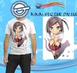 Футболка "Принц-пошляк і кішка-несміяна" (Hentai Ouji to Warawanai Neko ) модель Kawai Tsukiko