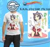 Футболка "Принц-пошляк і кішка-несміяна" (Hentai Ouji to Warawanai Neko ) модель Tsukiko Dush