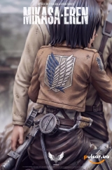 Оригинальная аниме фигурка &laquo;1/6 Scale Mikasa and Eren-Attack on Titan-Saoirse Studio&raquo;