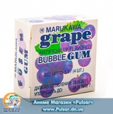 Жувальна гумка Marukawa BUBBLE GUM GRAPE FLAVOR зі смаком винограду 5,4 гр., (6 шариковпо 1,35 гр.)