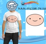 Футболка "Время Приключений с Финном и Джейком " (Adventure Time with Finn & Jake) модель  Fin Smile