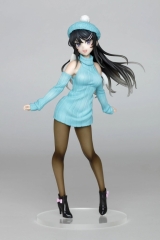 Оригинальная аниме фигурка «"Rascal Does Not Dream of Bunny Girl Senpai" Coreful Figure Sakurajima Mai Newly Written Knit Dress Ver.»