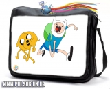 Сумка со сменным клапаном   "Время Приключений с Финном и Джейком " (Adventure Time with Finn & Jake) - Party time