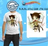 Футболка "Атака Титанов" (Shingeki no Kyojin) модель  Eren chibi