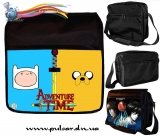 Сумка зі змінним клапаном "Час Пригод з Фіном і Джейком " (Adventure Time with Finn & Jake) - Blue and Yellow