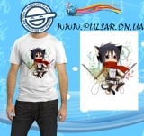 Футболка "Атака Титанов" (Shingeki no Kyojin) модель  Mikasa chibi