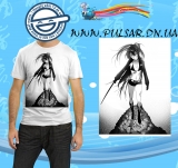 Футболка "Стрелок с черной скалы" (Black Rock Shooter) модель Black Graph