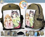 Рюкзак по мотивам Аниме сериала "Принц-пошляк и кошка-несмеяна" (HenNeko ) модель Tsukiko