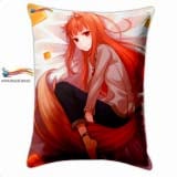 Прямоугольная Подушка в Аниме стиле 60 см  Spice and Wolf модель "Purity Pink"