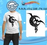 Футболка по мотивам игры Lineage II  модель Dark Elf logo