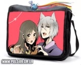 Сумка со сменным клапаном  "Очень приятно, Бог" (Nice to Meet You, Kami-sama | Kamisama Hajimemashita) - Red love