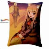Прямоугольная Подушка в Аниме стиле 60 см  Spice and Wolf модель "Green Wild Wind"