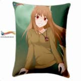 Прямоугольная Подушка в Аниме стиле 60 см  Spice and Wolf модель "Green Wild Wind"