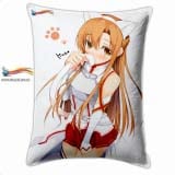 Прямоугольная Подушка в Аниме стиле 60 см  SAO модель "Asuna Neko Nya"
